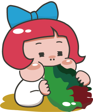 手を振るレタス